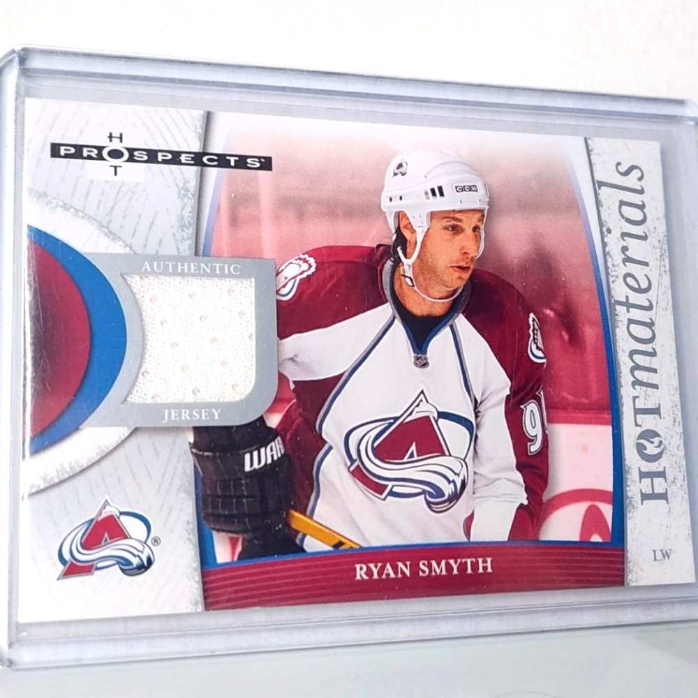 Ryan Smyth Hot Materials Game Used Jersey Hockey Card - Avalanche/Oilers
